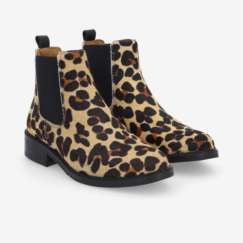 CANDIDE CHELSEA W - P.ANIMAL/NAPPA -  LEOPARD/MARRON/NOIR